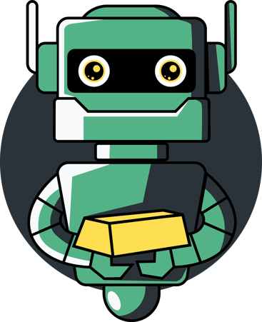 Gold Robot Logo